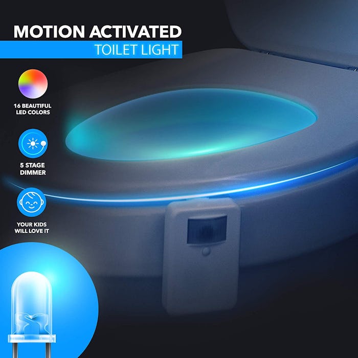 LumiLux LED Toilet Bowl Night Light 