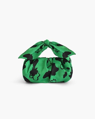 Nane Green Print Satin Bag