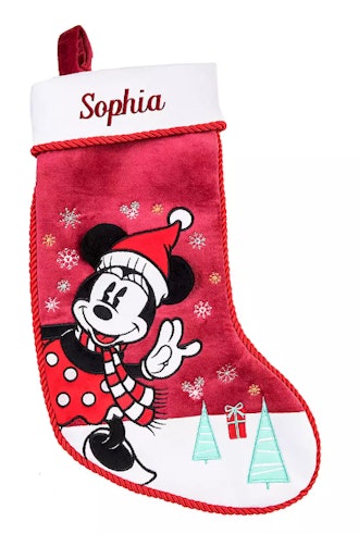 Minnie Mouse Holiday Stocking – Personalized