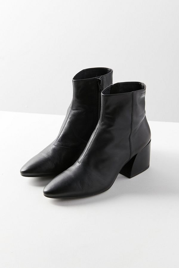 vagabond olivia black leather ankle boot
