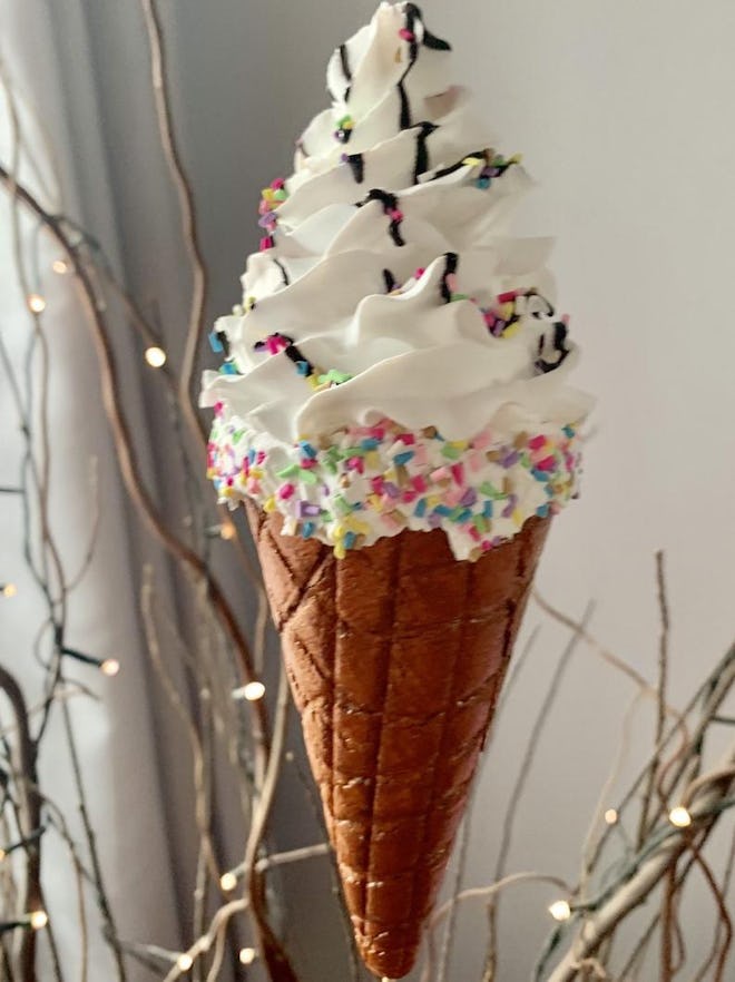 Faux Whipped Ice Cream Cone