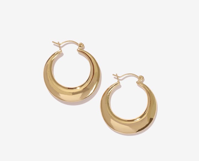 Major Gold Geometric Hoop Earrings