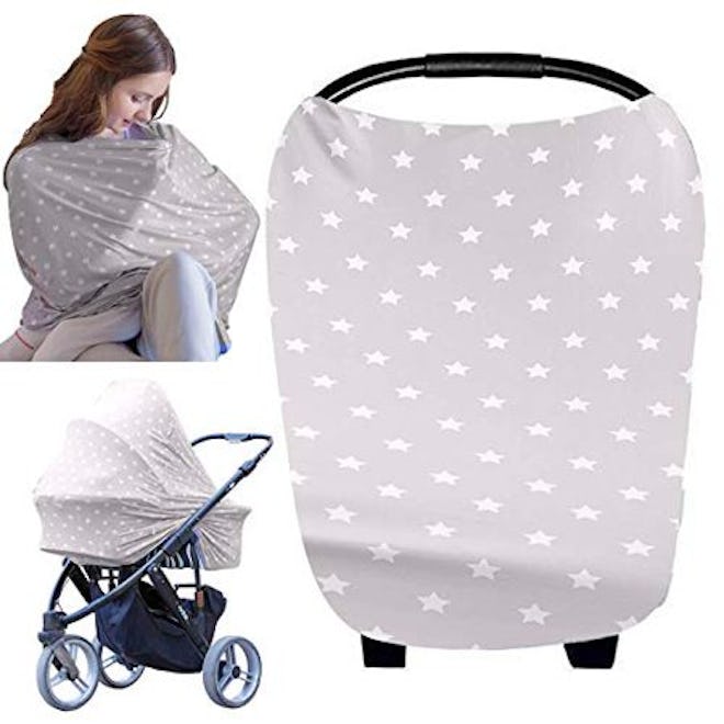 KeaBabies Baby Carseat Canopy Nursing Cover All-In-1