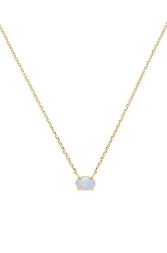 Keepsake Kyocera Opal & 18kt Gold Plated Necklace