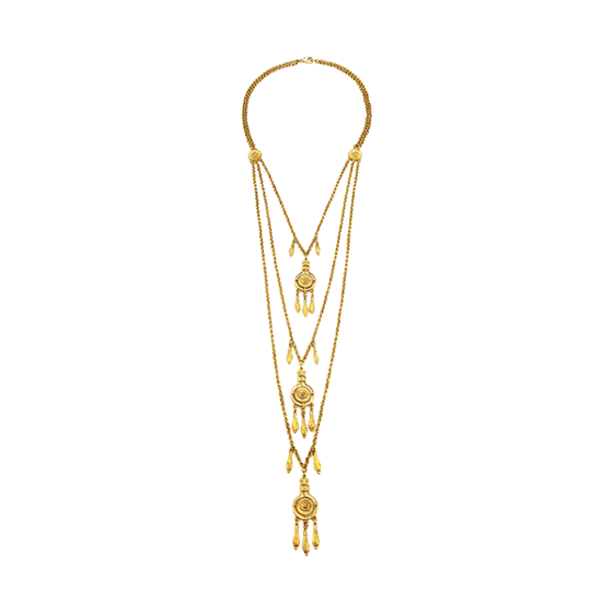 Ben-Amun Bohemian 3-Layer Pendant Necklace