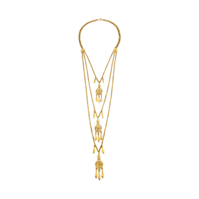 Ben-Amun Bohemian 3-Layer Pendant Necklace