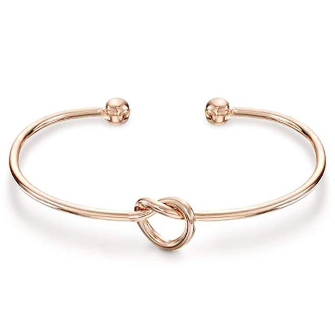 PAVOI 14K Gold Plated Forever Love Knot Infinity Bracelet