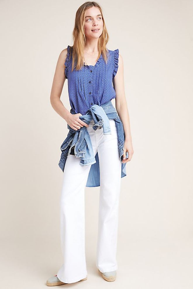 7 For All Mankind Georgia High-Rise Wide-Leg Jeans