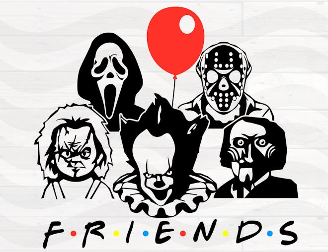 Friends Horror Movie Creepy Halloween Horror Team
