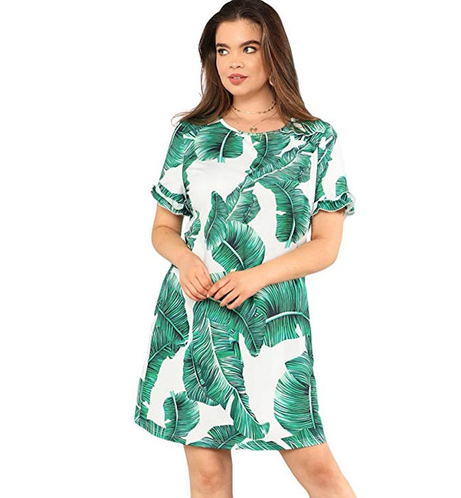 Floerns Short Sleeve Mini Dress