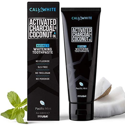 Cali White Activated Charcoal And Coconut Oil Whitening Toothpaste