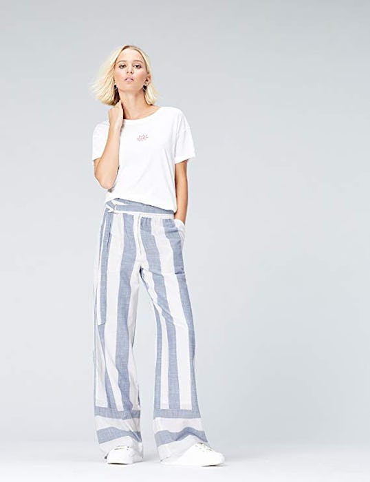 find. Women's Striped Wide Leg Pants