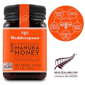 Wedderspoon Raw Premium Manuka Honey, 17.6 ounces
