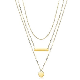 Wistic Layered Bar Necklace