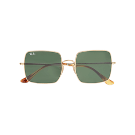 Ray-Ban Square-Frame Gold-Tone Sunglasses