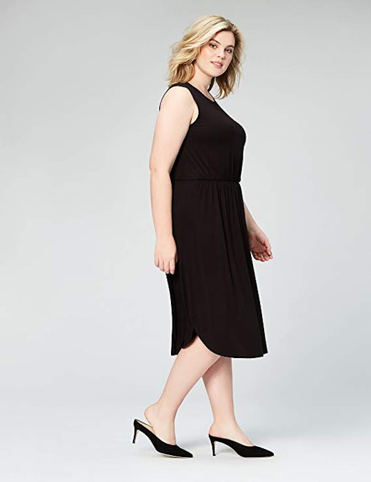 Daily Ritual Plus Size Jersey Sleeveless Gathered Dress