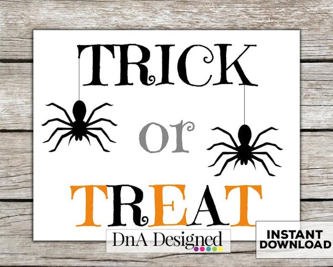 Trick or Treat Digital Instant Download