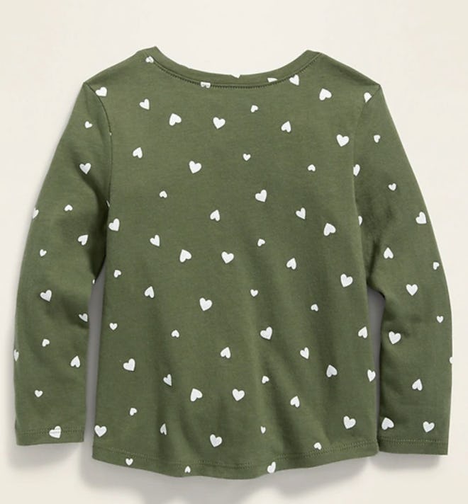 Printed Crew-Neck Tee for Toddler Girls