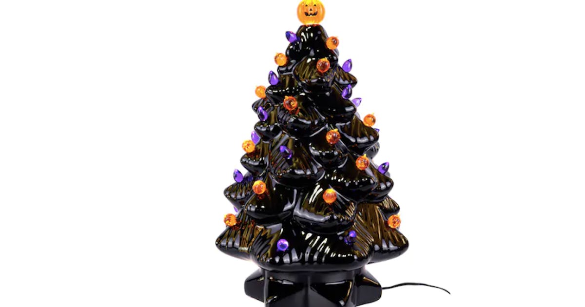 Michaels' Ceramic Halloween Christmas Tree Takes Your Decor To A New Level