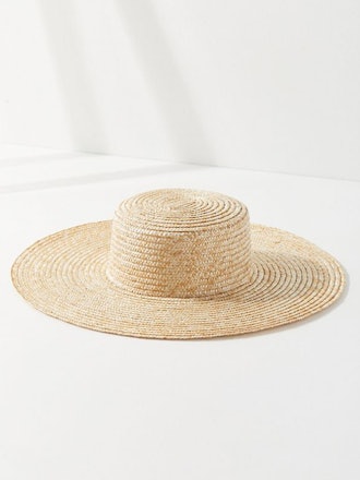Large Straw Boater Hat