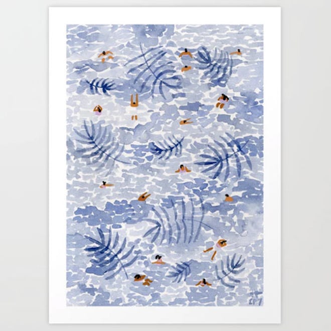 Palm Sea Art Print