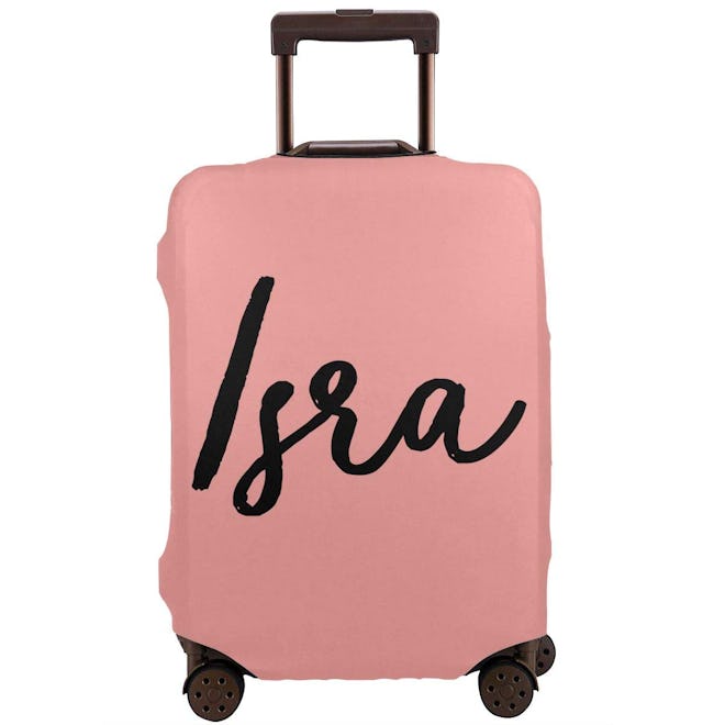 Personalised Name Travel Suitcase Cover Trolley Case 