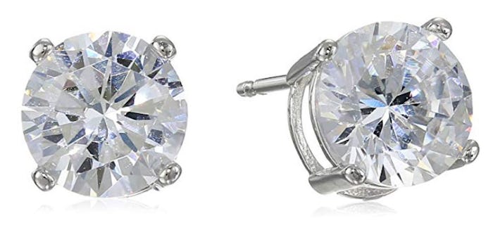 Amazon Essentials Cubic Zirconia Stud Earrings 