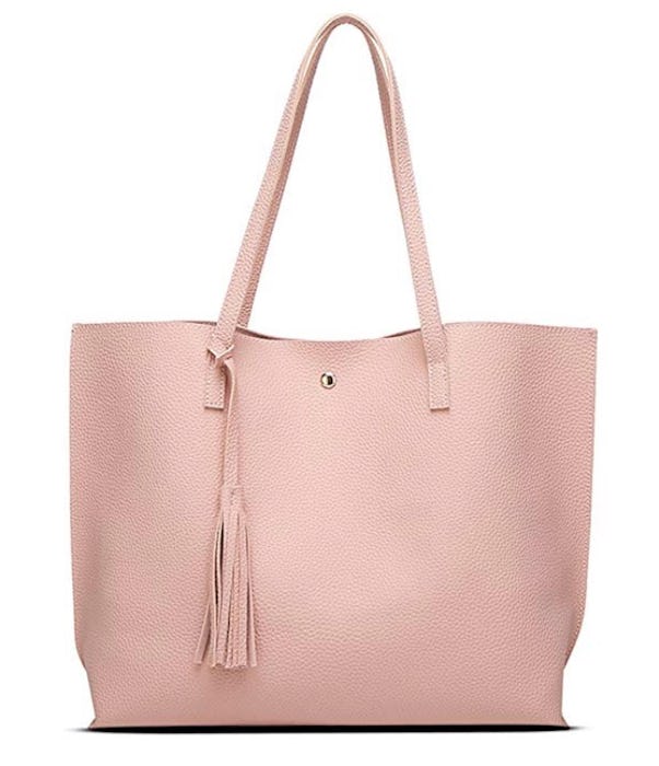 Dreubea Faux Leather Tote Bag