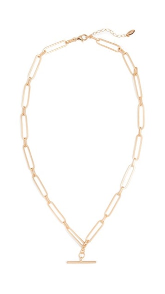 Maison Irem Chain T Bar Choker Necklace