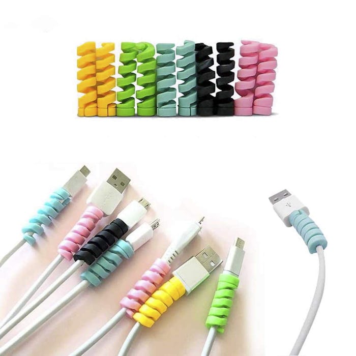Spiral Tube Charging Cable Protector (10-Pack)