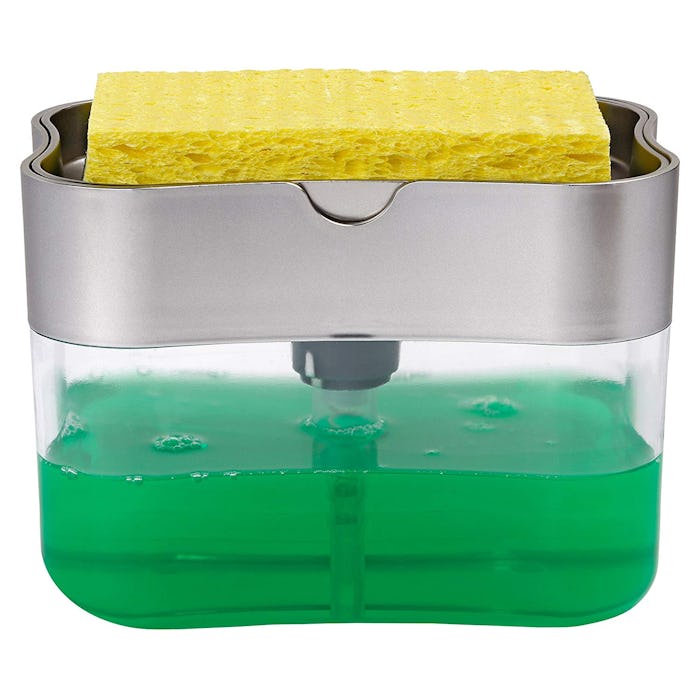 STS Soap Pump Dispenser and Sponge Holder 