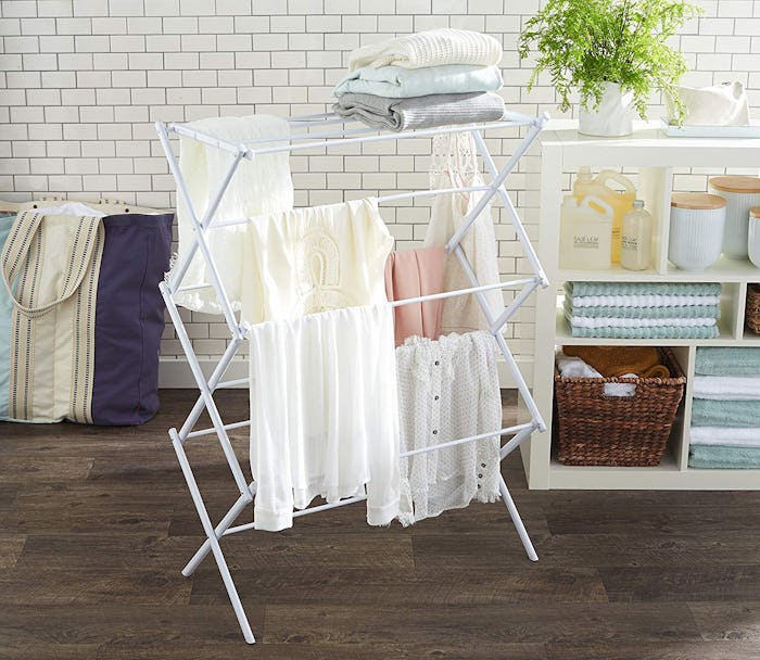 AmazonBasics Foldable Clothes Drying Rack 