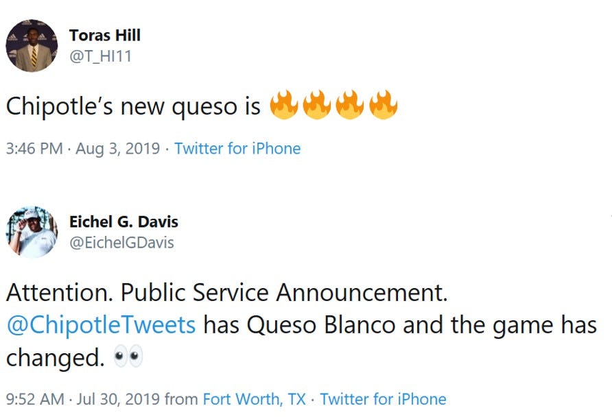 Chipotle Is Testing Queso Blanco For Consideration On The Official Menu