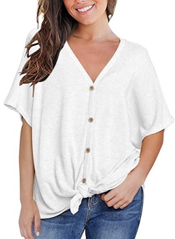 Miholl Relaxed Button Down Top