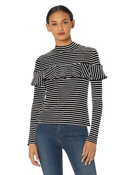 Jack Women's Worth The Stripe Rib Knit Long Sleeve Shirt