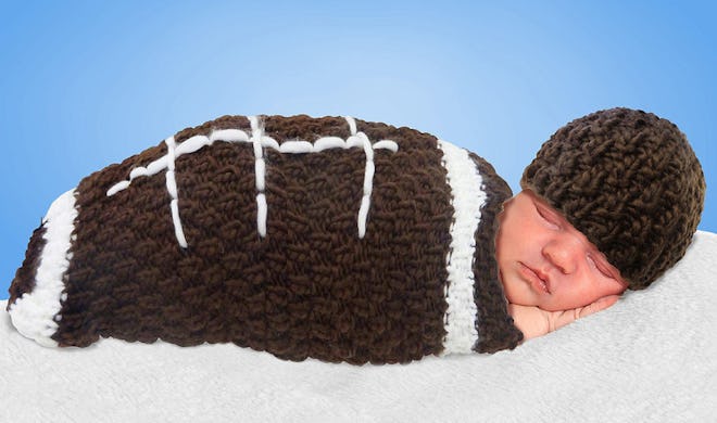 Baby Crochet Cocoon Football Costume