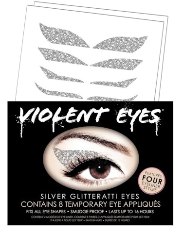 Violent Eyes Silver Glitterati Appliqués 