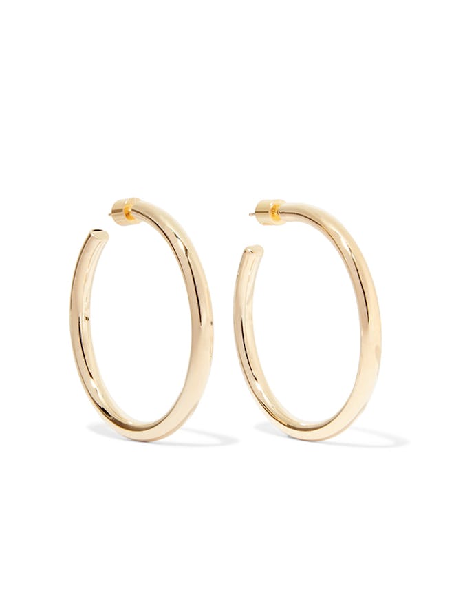 Baby Lilly Gold-Plated Hoop Earrings