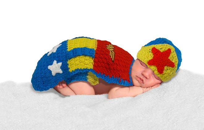 Baby Crochet Diaper Cover Wonder Woman Costume