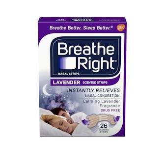  Breathe Right Lavender Nasal Strips (26 Strips)