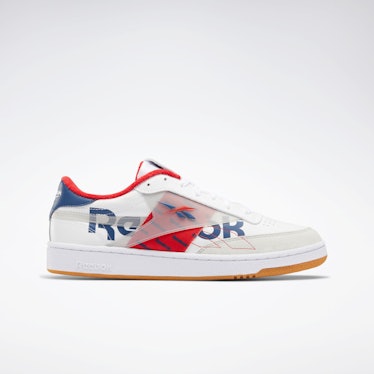Club C 85 Shoes in "White/Vital Blue/Primal Red"