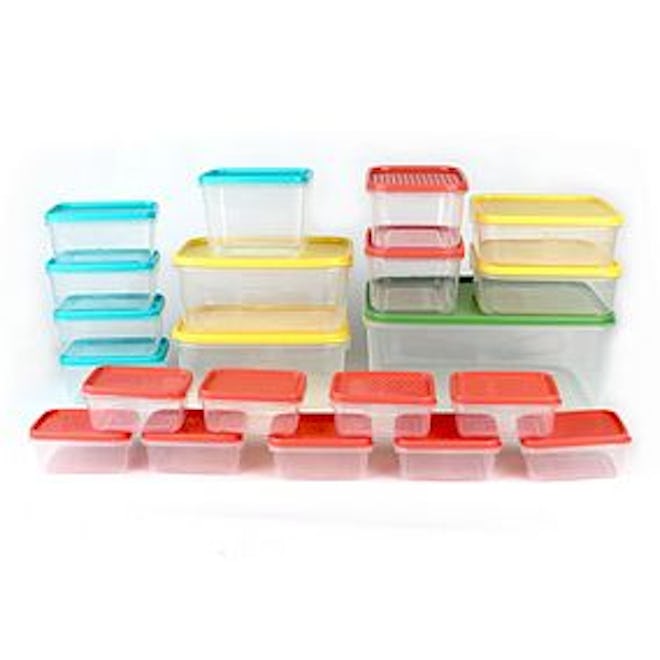 21 Piece BPA Free Plastic Food Storage Containers
