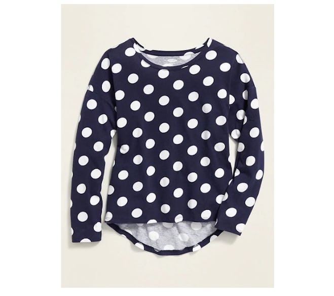 Printed Softest Long-Sleeve Crew-Neck Tee for Girls