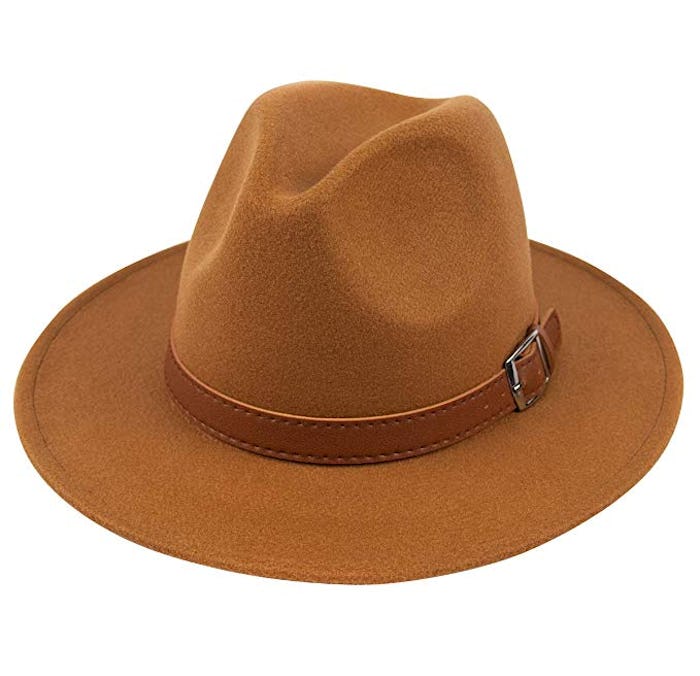 Lanzom Wide Brim Wool Hat
