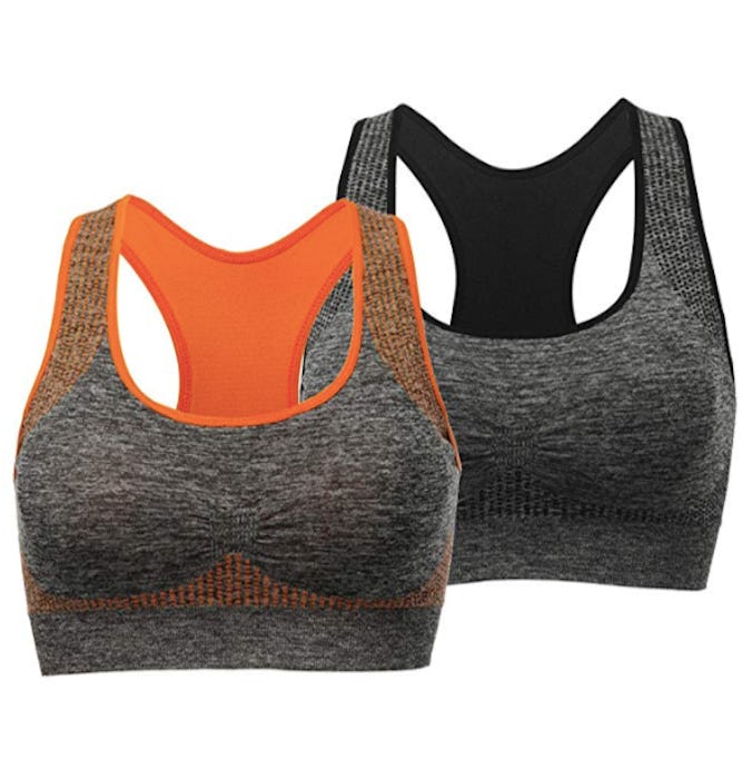 TOBWIZU Racerback Sports Bras (2-Pack)