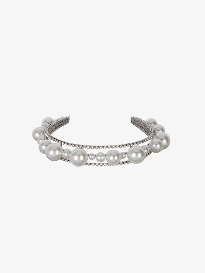 Ariana Headband In Pearls And Crystals 