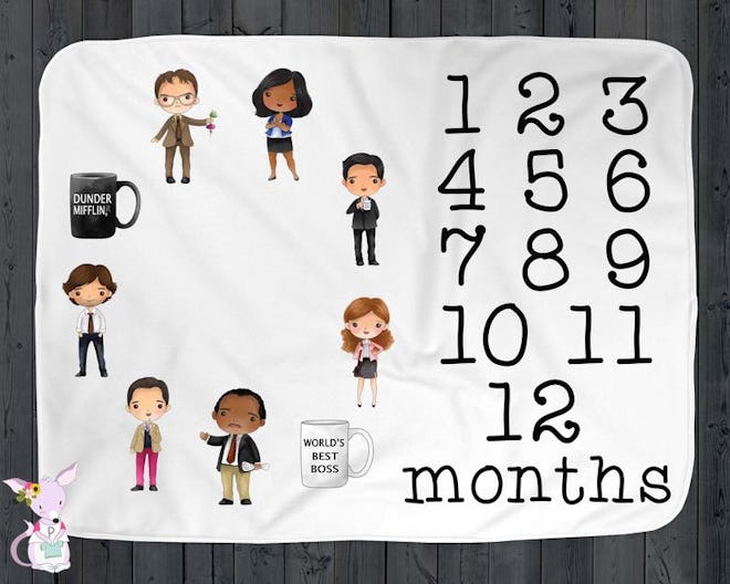 'The Office' Monthly Milestone Blanket