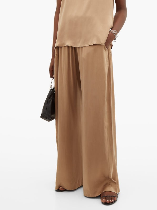 The Standard Flare Silk Trousers