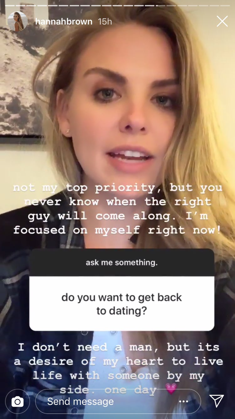 Hannah's Instagram About Dating Again Is A Super Honest Update From The ...