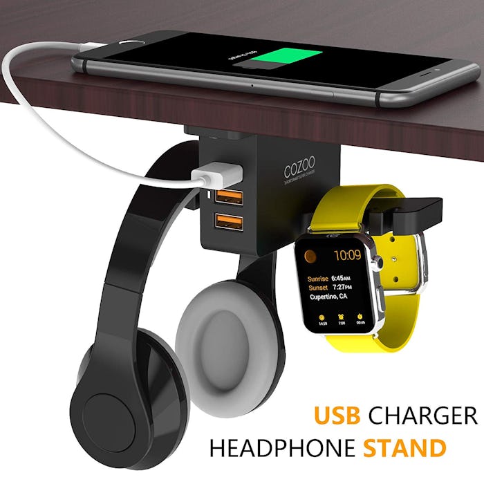 COZOO Headphone Stand With USB Charger